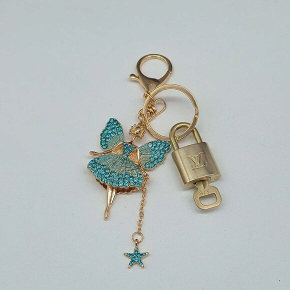 Authentic Louis Vuitton Lock & Key with unbranded Ballerina Fairy Bagcharm101325 - Picture 6 of 9